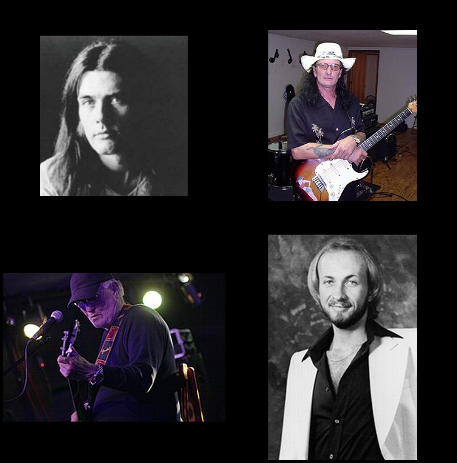 Captain Beyond メンバー4人 — Rod Evans (vocals)、Larry Rhino Reinhardt (guitar)、Lee Dorman (bass)、Bobby Caldwell (drums)